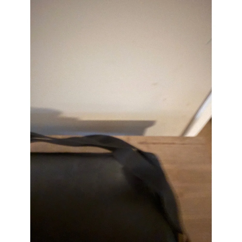 Kenneth Cole Reaction Black Faux‎ Leather Laptop Messenger Bag Briefcase Case